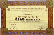 Diploma di danze latino americane